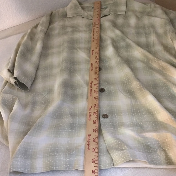 Tommy Bahama 100% Silk Plaid Button Down Men's Size XXL - Picture 9 of 9